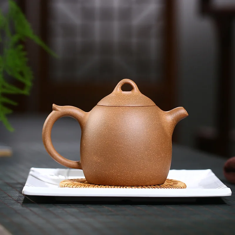 Yixing Zisha Pot Raw Ore Section Crab Ovary Hand-Made Pot Gao Qinquan Teaware Gifts One Piece Dropshipping Large Teapot Manufact