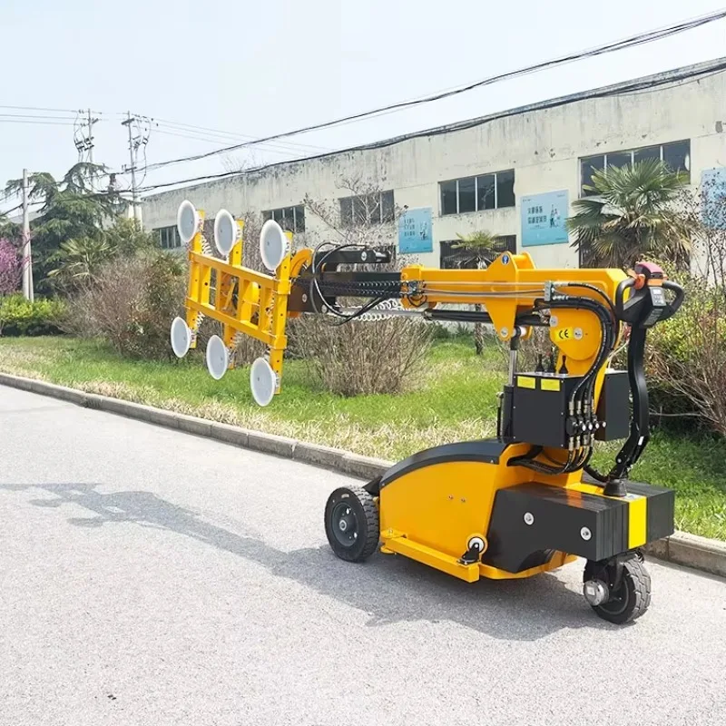 

Glass Wall Installation Suction Cup Truck Small Glass Installation Manipulator Electric Glass Handling Trolley Factory Price