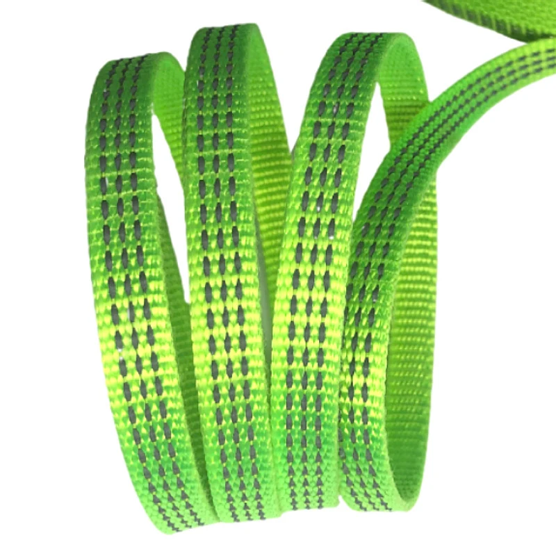 50 Meters 3/8" Reflective Ribbon Webbing 10mm Bag Trim Sewing Accessories DIY Pet Collar Black Red Green Lake Blue Rose Red view 3