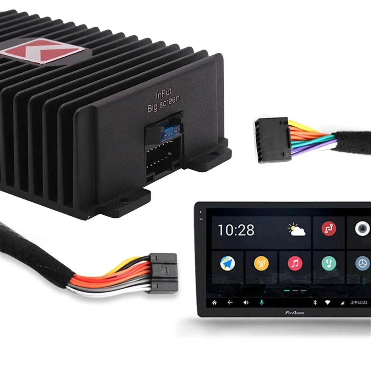 Android Navigatie DSP Versterker Box Professionele Autoradio Audio 4x80W High Power Sound Upgrade HiFi DSP Versterker