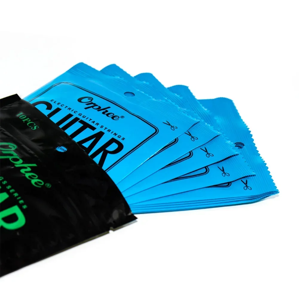 Orphee-Cordas Únicas para Guitarra Elétrica, Cordas de Aço de Alto Carbono, Peças de Guitarra, 1 ° E-String, 10Pcs. 009