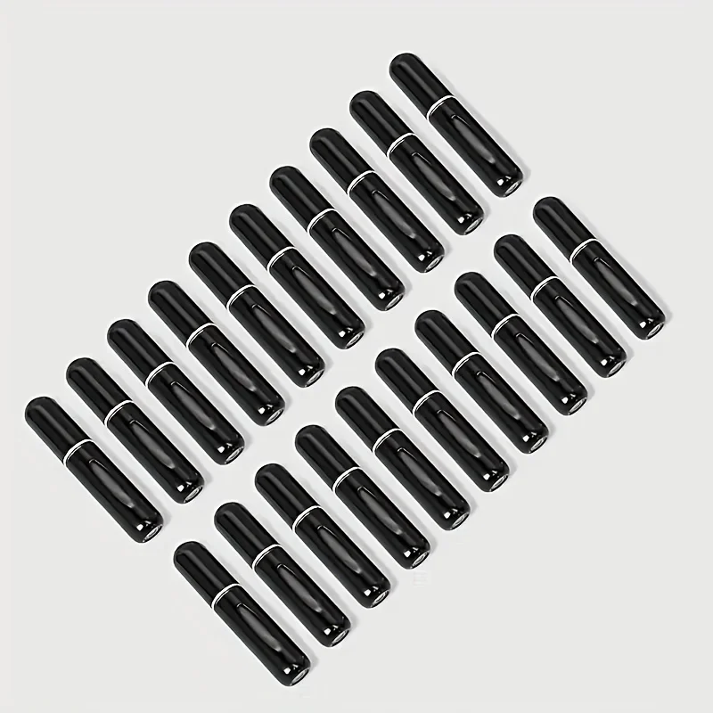 20-teiliges Set 0,17 Oz / Parfümzerstäuber mit Bodenbefüllung / Nachfüllbarer Metall-Reisespender / Mehrere Farben verfügbar – Detail 1