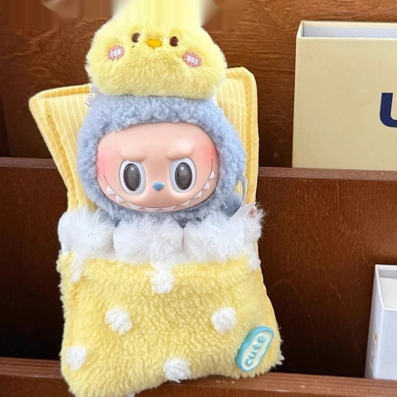 เหมาะสําหรับ Labubu 15-17 ซม.First Second Third Generation Universal ผ้าน่ารักชุดนอนตุ๊กตาเสื้อผ้าถุงนอน