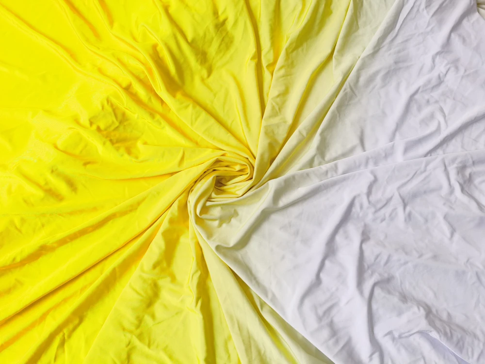1 Meter x 1,5 Meter Graduell verlaufender Ombre-Strickstoff aus Spandex für Trainingskleidung und lateinamerikanische Tanzbekleidung – Detail 6