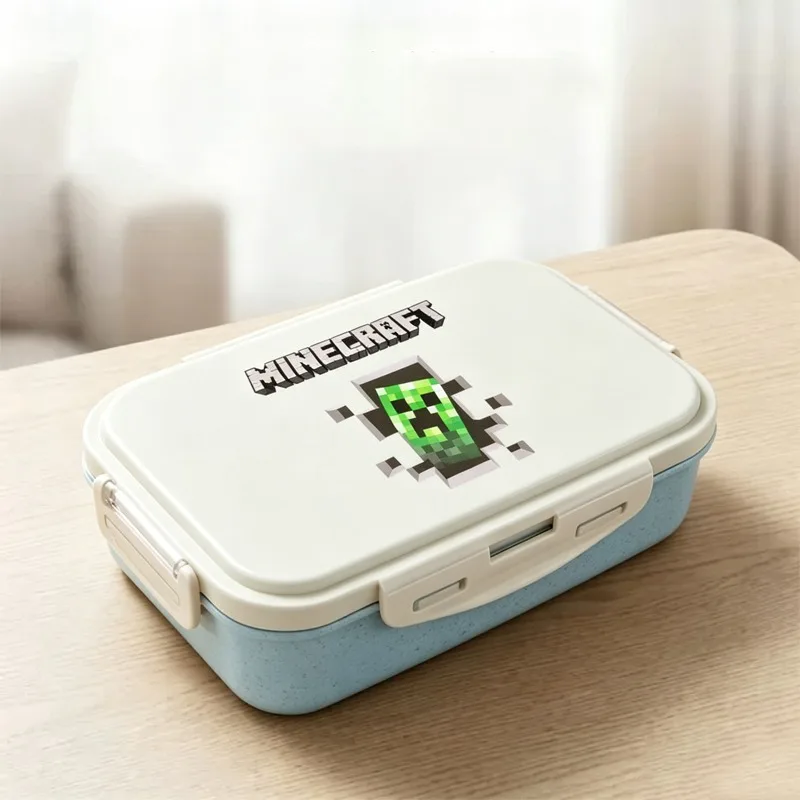 

Miner Crafts Lunchbox Game Themed Print Lunch Box Portable Food Storage Boxs Student Insulated Hermetic Food Crisper Single Gift