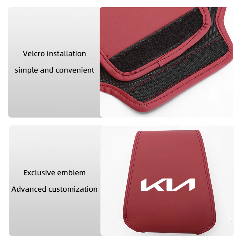 الجلود سيارة مسند الرأس غطاء الجبهة الخلفية وسادة مقعد مجموعة واقية لكيا سبورتاج Seltos Ceed كرنفال سورينتو فورتي بوريغو ريو