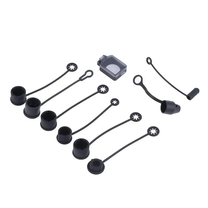 の＃ 2Pcs Silicone Dust Cover For Audio Power Network Plugs XLR 6.35mm Speaker Connector Waterproof Protective Cap