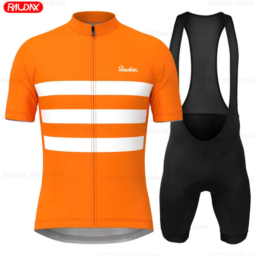 2023 Cycling Clothing Men Raudax Clothing Suit Breathable Mountain Bike Clothes Sportwears Summer Short Sleeve Cycling Jersey