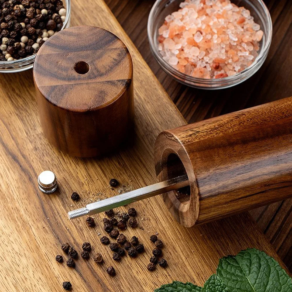 

1 set 1 Set Manual Pepper Grinder Adjustable Coarseness Refillable Salt Pepper Mill Kitchen Gadget Seasoning Shaker Bottle
