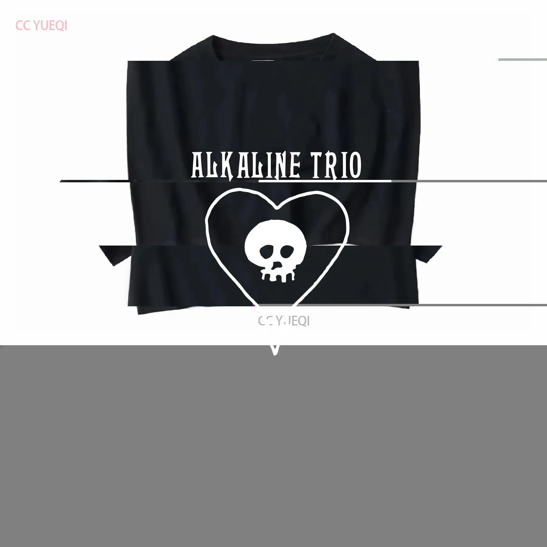 Alkaline Trio T Shirt Punk Band Merch Vintage tour Heavy Cotton vintage Washed Versatile streetwear Slightly Stretched