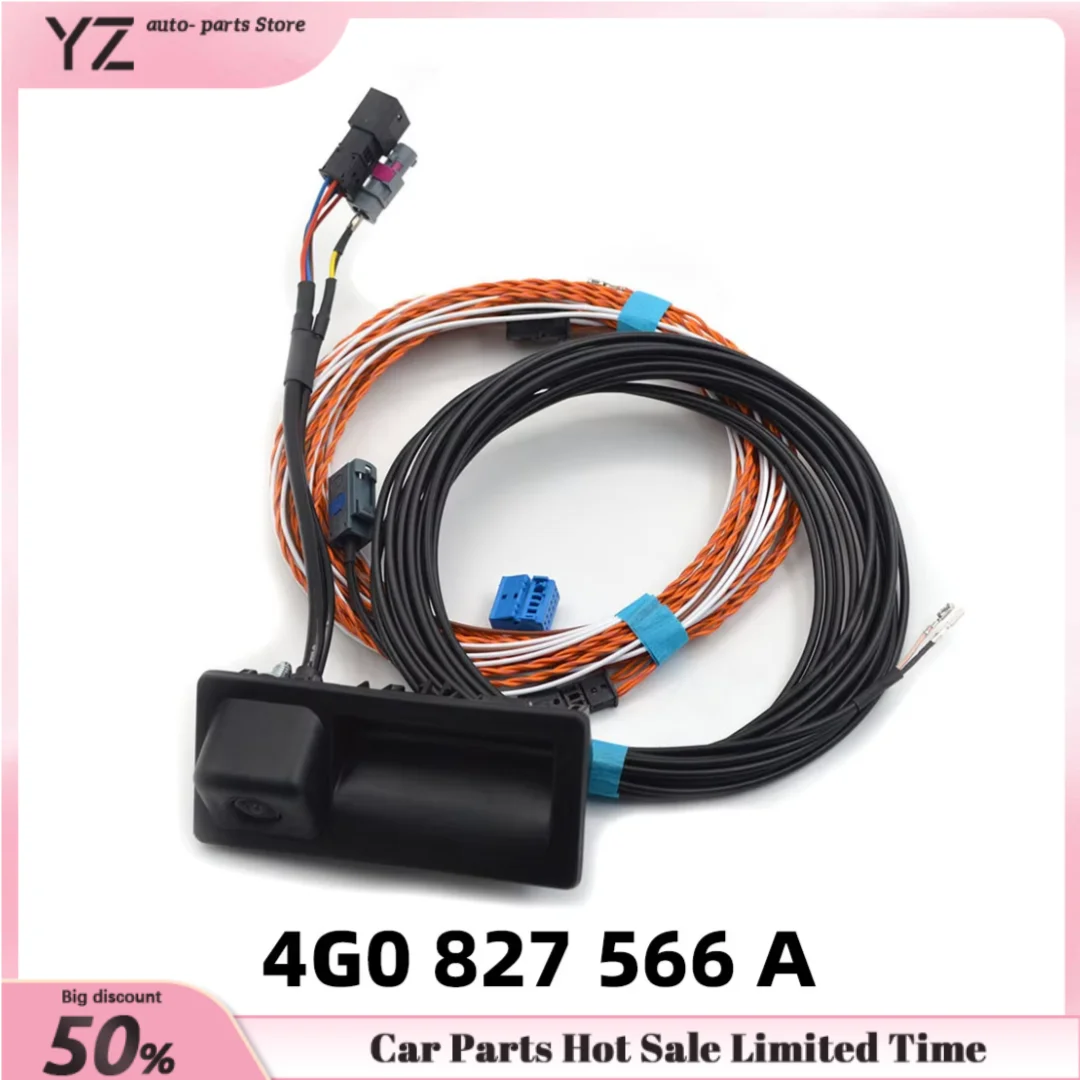 Reverse Image High Line RVC 4G0 827 566 A 4G0827566A For Audi MIB2 A6 S6 C7 A7 S7 4G RS6 RS7 Rear View Camera Trunk Handle