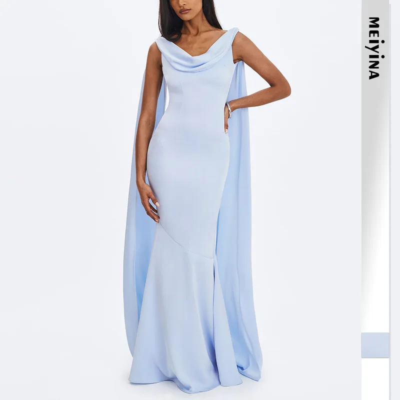 2026 New Women's Fashion Elegant Mermaid Gown. Clothes Smart Fit Erotogenic High-grade Satine Long Clothes Y2k、 Elegant Party