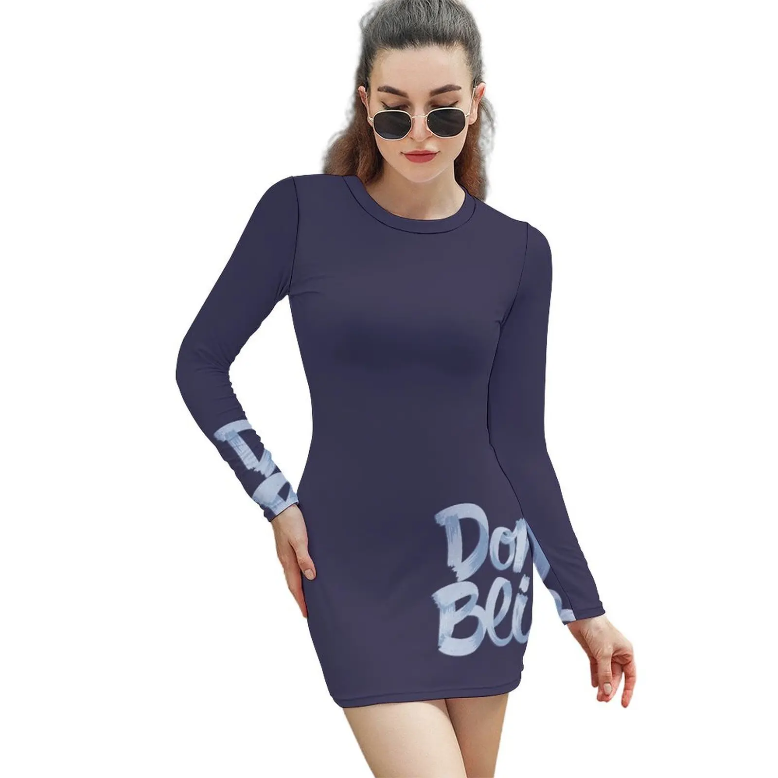 

Don't Blink Long-Sleeved Sheath Dress Women long dress dress summer