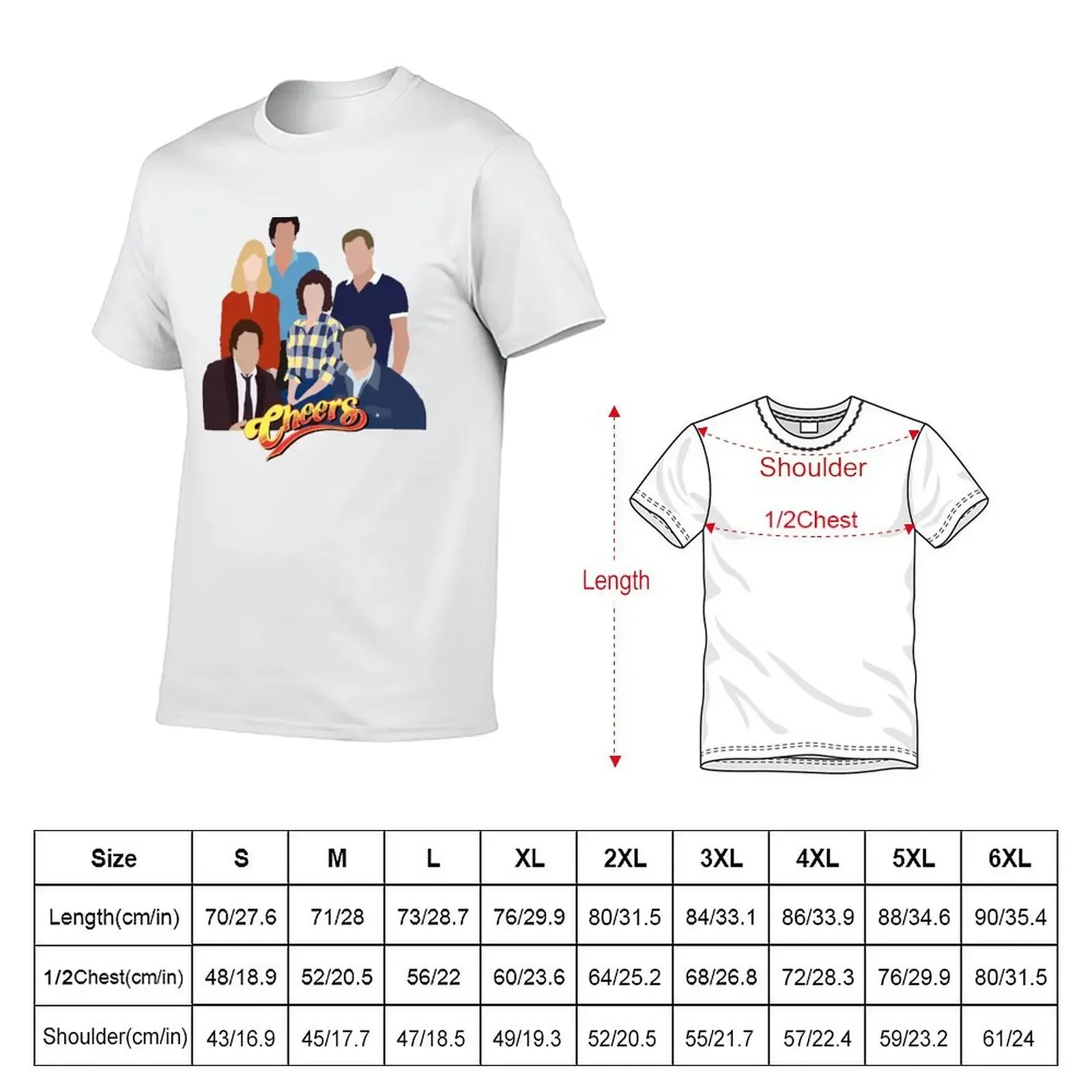 cheers cast T-Shirt anime stuff graphic shirts mens workout shirts