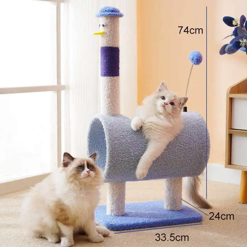 

Accessories Scrapers Cat Tower Things Sandbox Tree Post Modern Cat Tower Large Climbing Stairs Rascador De Gatos Cat Furniture