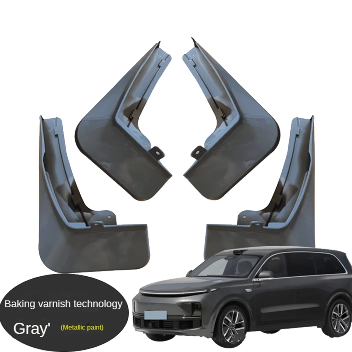 For Lixiang Ideal L9 Car Kit Mud Guard Splash Guard,Grey