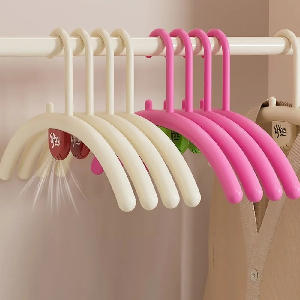 

5 шт. утолщенная полукруглая вешалка для одежды, пластиковая нескользящая вешалка для одежды, экономия места, многоразовая вешалка для одежды, вешалка для одежды