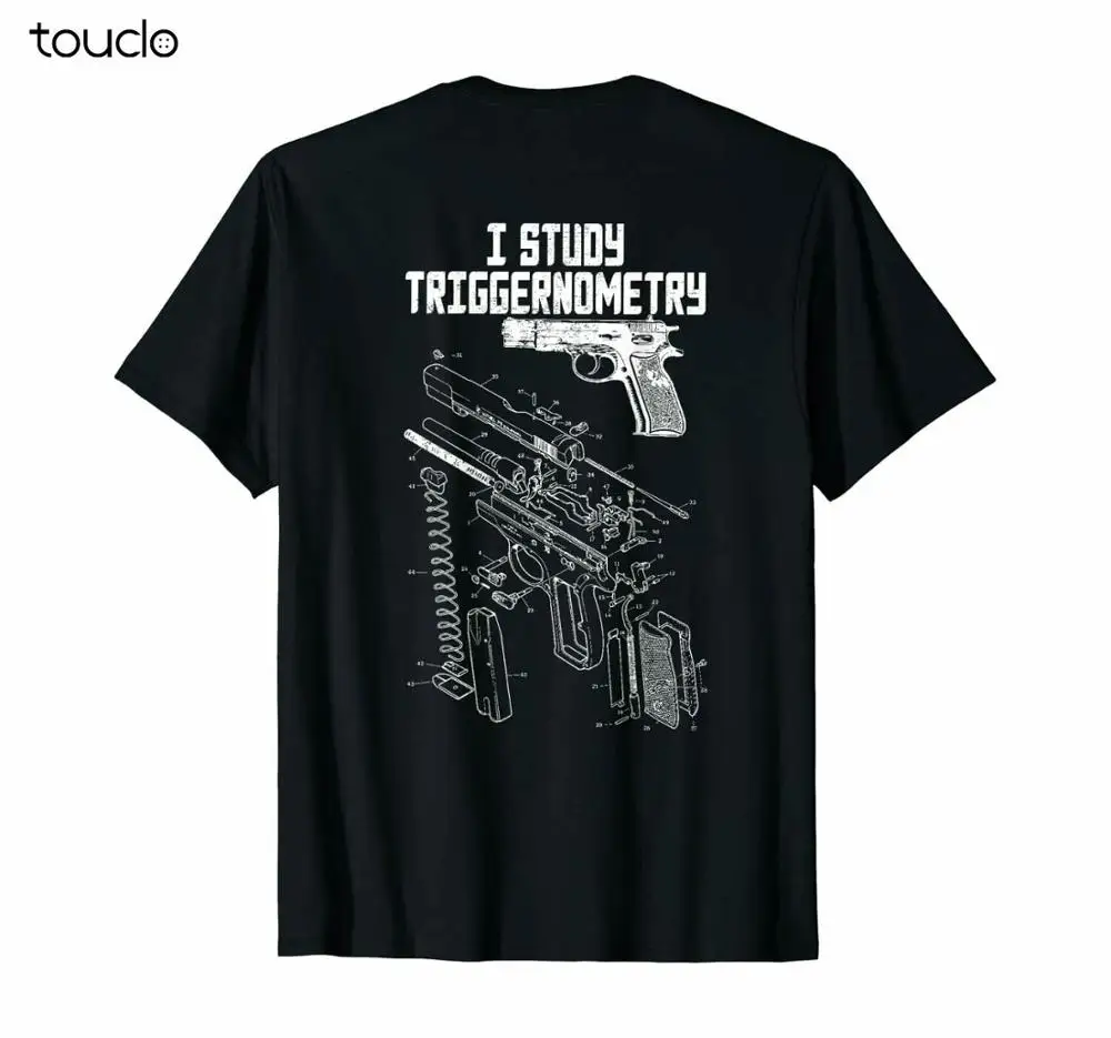 

New I Study Triggernometry On Back Gift T-Shirt Unisex Womens Mens Work Shirts S-5Xl Xs-5Xl Custom Gift Creative Funny Tee