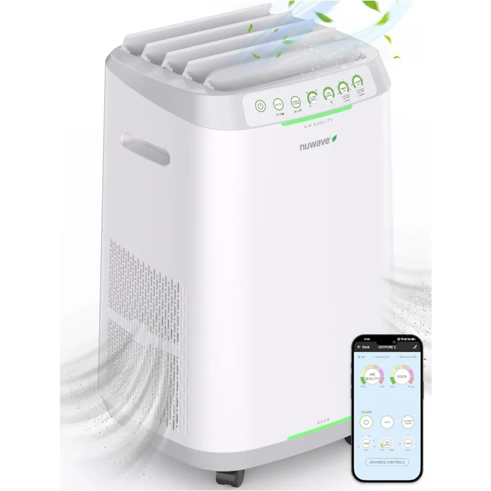 Air Purifiers, Up To 2002 Ft², Air Quality Monitor, 0.1 Microns, 100% Capture Allergies, Smoke, Dust, Pollen,air Freshener