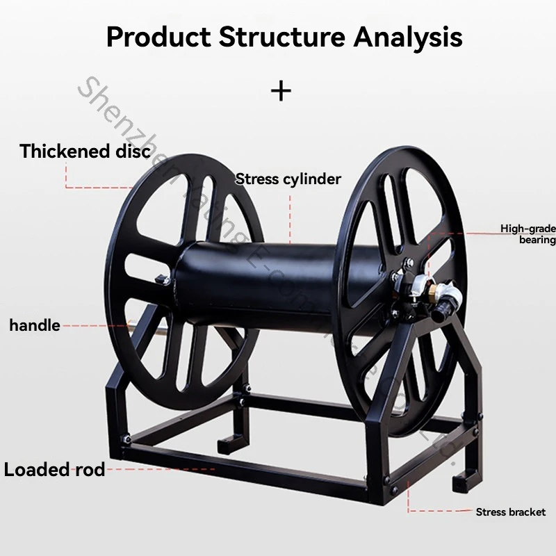 Agricultural Pipe Rocker Anti-winding Water Pipe Coil Rack Hose Rack Spray High Pressure Pipe Reel Agricultural