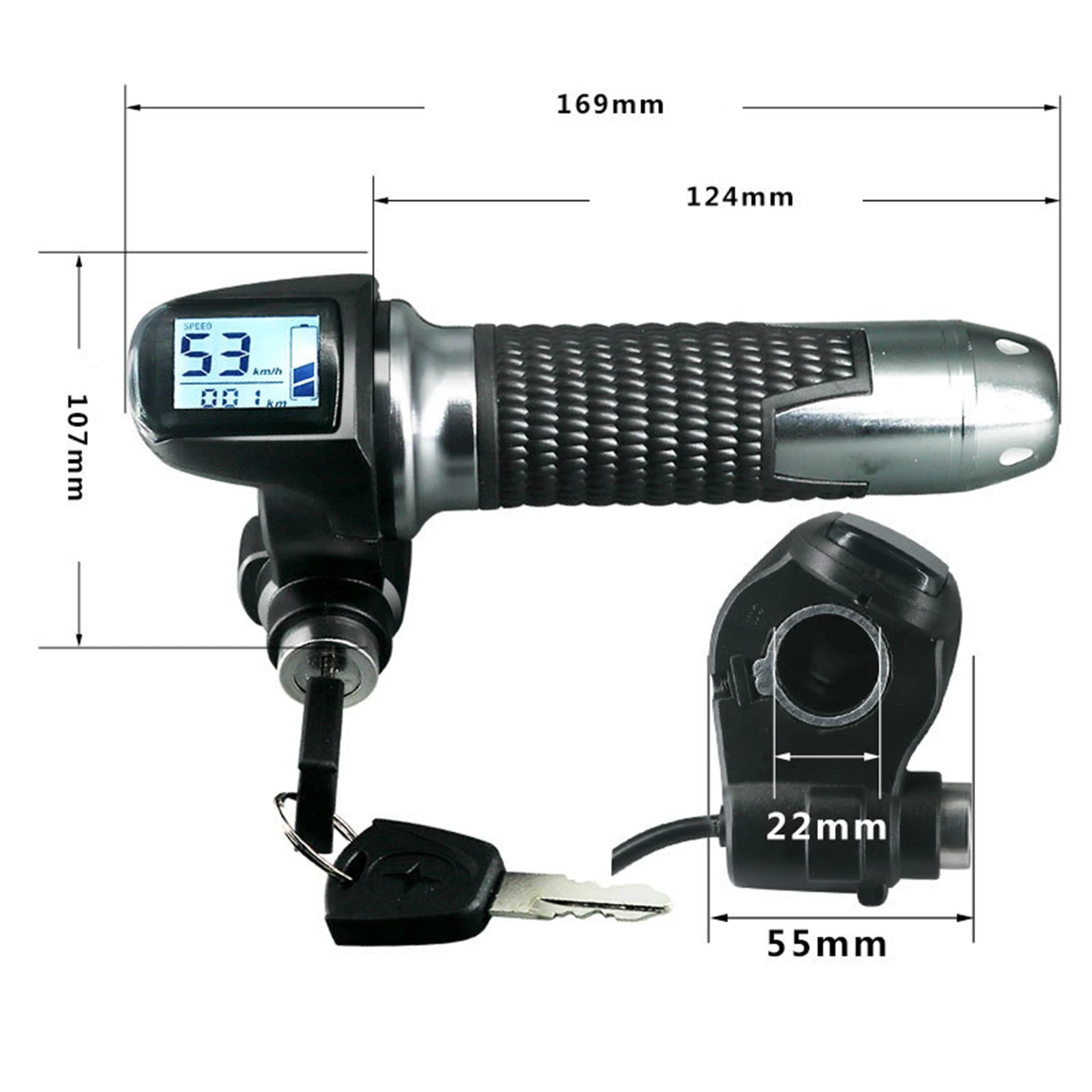 

Ручка переноса велосипедного руля, ручка переноса 72 В, черный, 1,7 м, 48 В, 60 В, дисплей, электрический велосипед, высокое качество