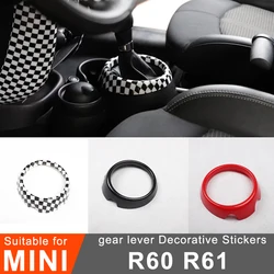 For MINI JCW R60 R61 Countryman Car gear lever Base Decoration Cover Interior Protection Sticker Modification Accessories
