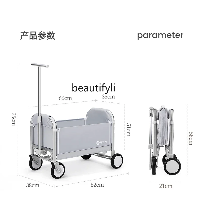 Troli Lipat untuk Belanja, Bagasi, Rumah Tangga, dan Aktivitas Luar Ruangan