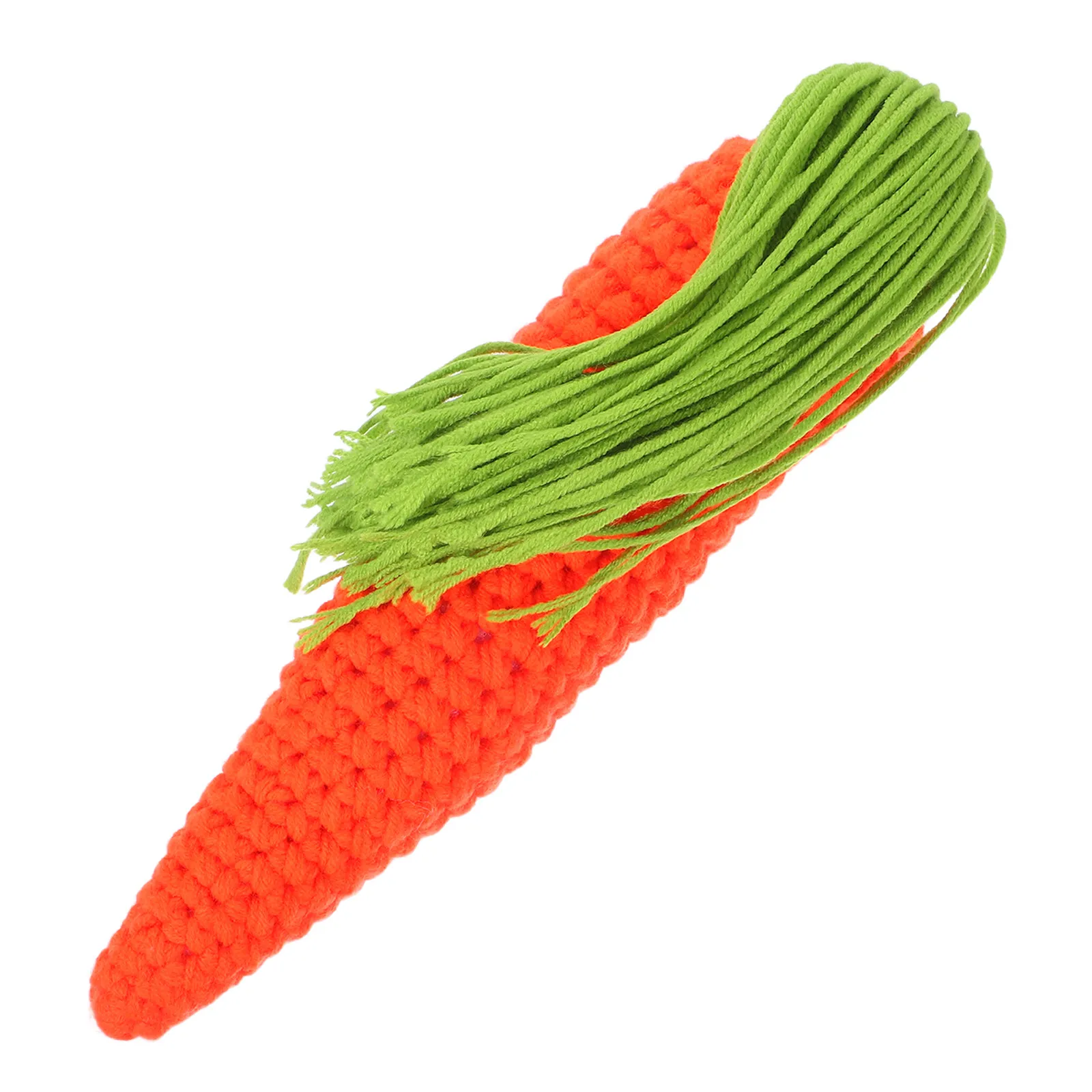 

Sweet Handcrafted Knit Carrot Baby Photography Accessory Crochet Fruit Prop Made with Cotton Yarn for Safe Play and Display