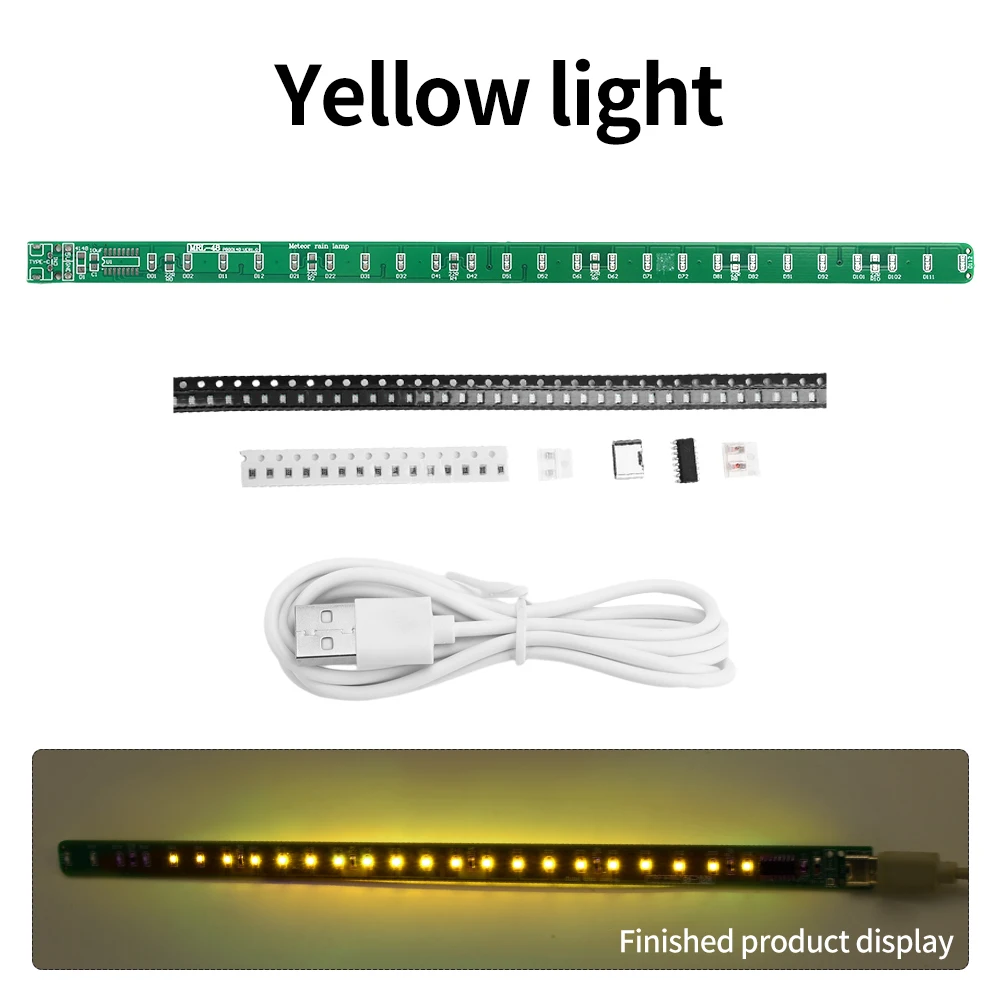 LED Strip DC5V SMD Meteor Light Kit Elektronische DIY SMD LED Meteor Light Kit Elektronische DIY-productiedelen