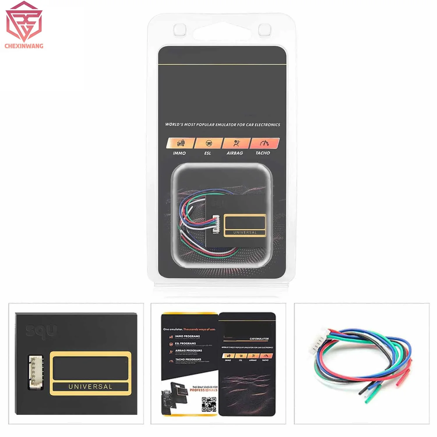 Universal V96 Car Immo off SQU Emulator for Ford Mazda 1996-2002 with PATS Module and 4C Key Transponder Immobilizer Programmer