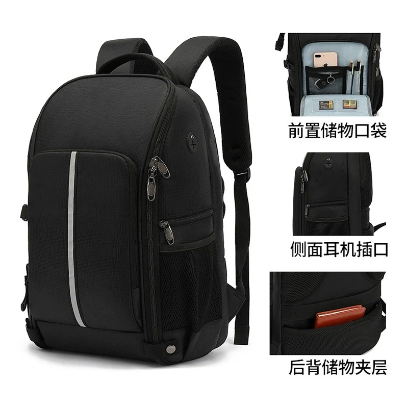 JINNUOLANG Dung Tích Lớn Nhiếp Ảnh Gia Lưng Bền Ngoài Trời Chống Nước Ba Lô Với Che Mưa Cao Cấp Phát Mochila