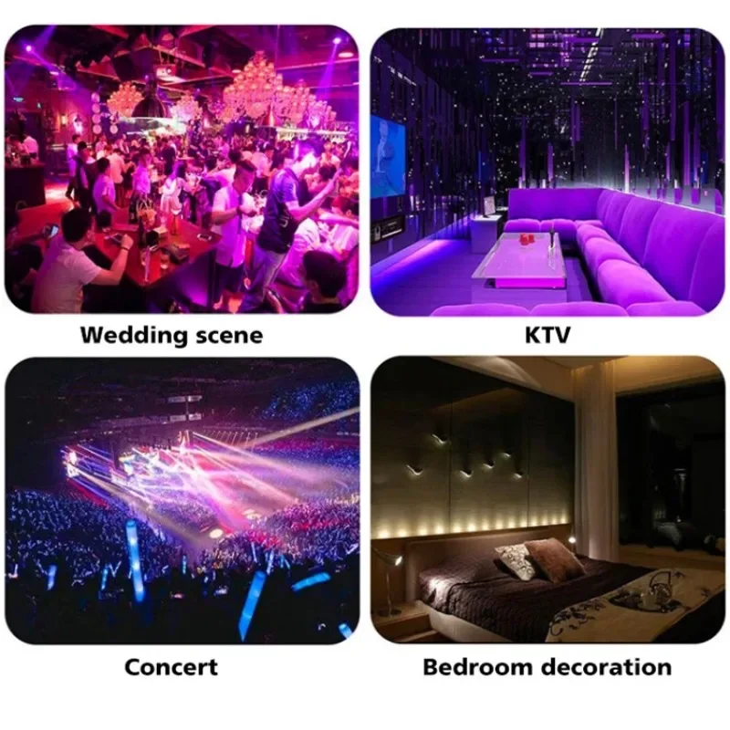 Good Quality DJ Party RGB Smart Bulb Dimmable Remote Control 36W Round Shape Blue Tooth Music Led Stage Light