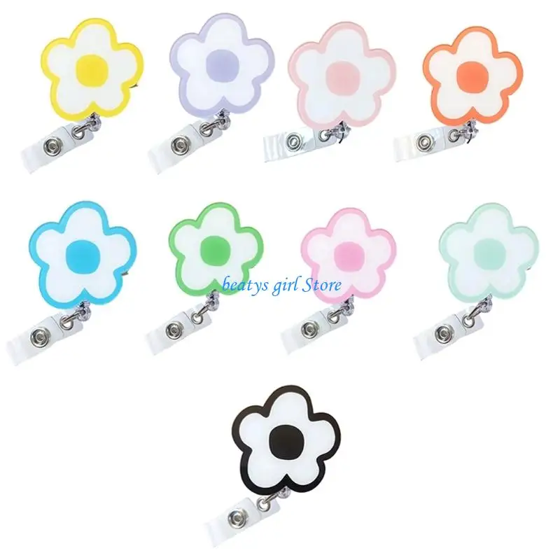

C7AB Adjustable Elastic Badge Rotating Holder With Fashionable Pattern 360 Degree Rotation And High Strength Construction