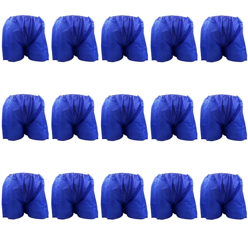 

Blue Disposable Sauna Underwear Men Non woven Spa Briefs No Wash Needed Sauna Massage Pants Disposable Underwear Bath Facilities