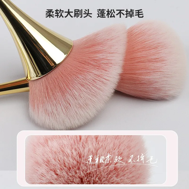 แปรงปัดแก้มแป้ง Professional Make Up Brush เครื่องสําอางขนาดใหญ่ Face Cont Cosmetic Face Cont brocha colorete Make Up Tool
