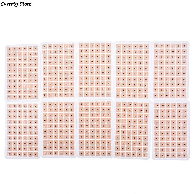 600Pcs Ear Press Seeds Acupuncture Disposable Plaster Bean Massage