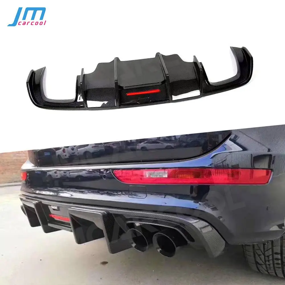 

Carbon Fiber Rear Diffuser Bumper Lip Splitter Guard Protect Spoiler Extension Covers For Audi Q5 2012-2018 FRP Car Accessories