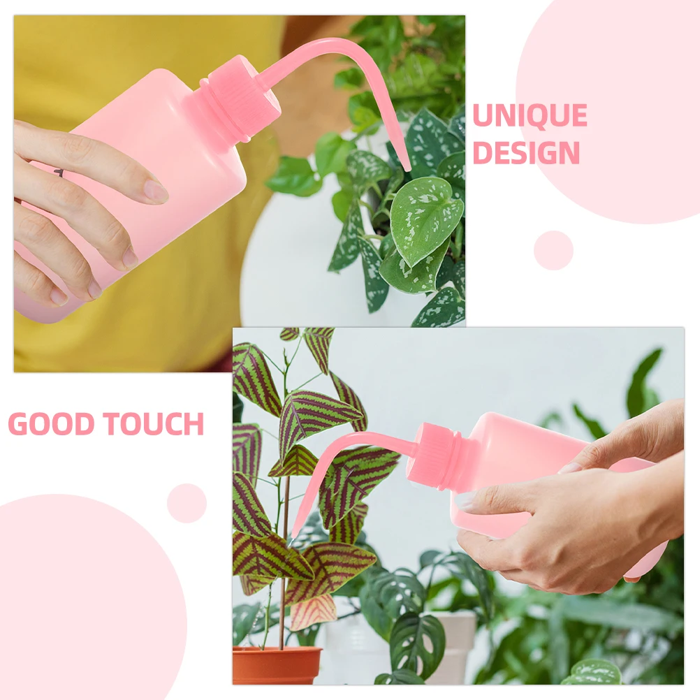 

6pcs Eyelashes Cleaning Bottles Empty Leakproof Squeeze Bottle Bend Mouth For Eyelash Washing Tool Portable Plastic Wash Bottle