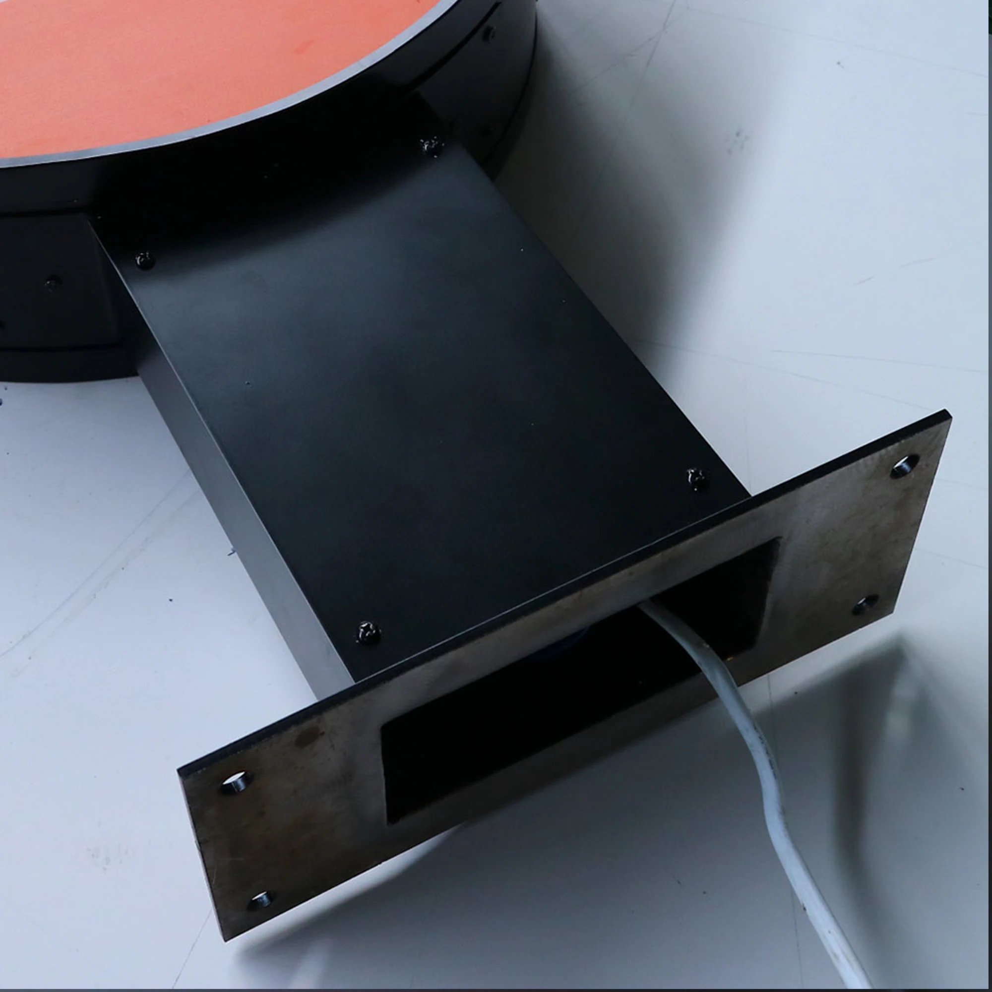 LED Projector Circular Light Box Sign, Gráficos impressos de dupla face, Wall Logo Signage para loja, Custom