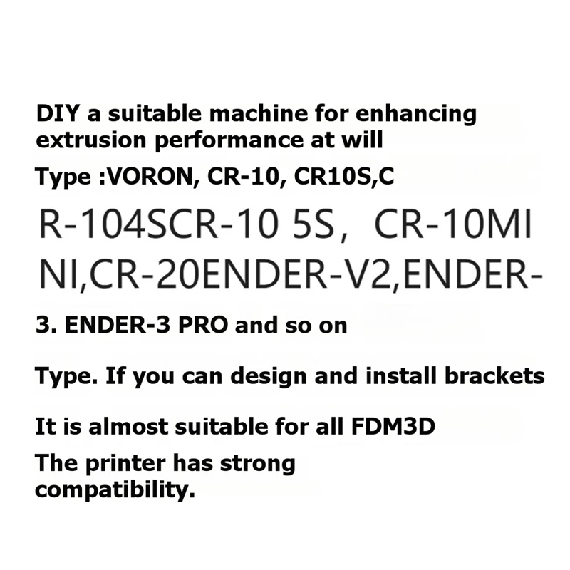 Trianglelab All Metal Extruder Pre-Installed 10 Teeth Motor Compatible with Ender3 CR10 TEVO 3D Printer [No.3 Elnic]