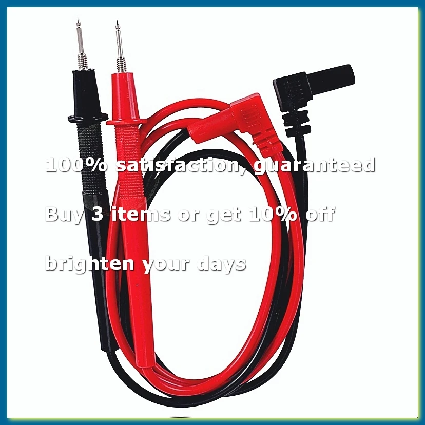 Multimeter Probe Test Lead 1000V Banana Plugs Detachable Tip Black Red Pair