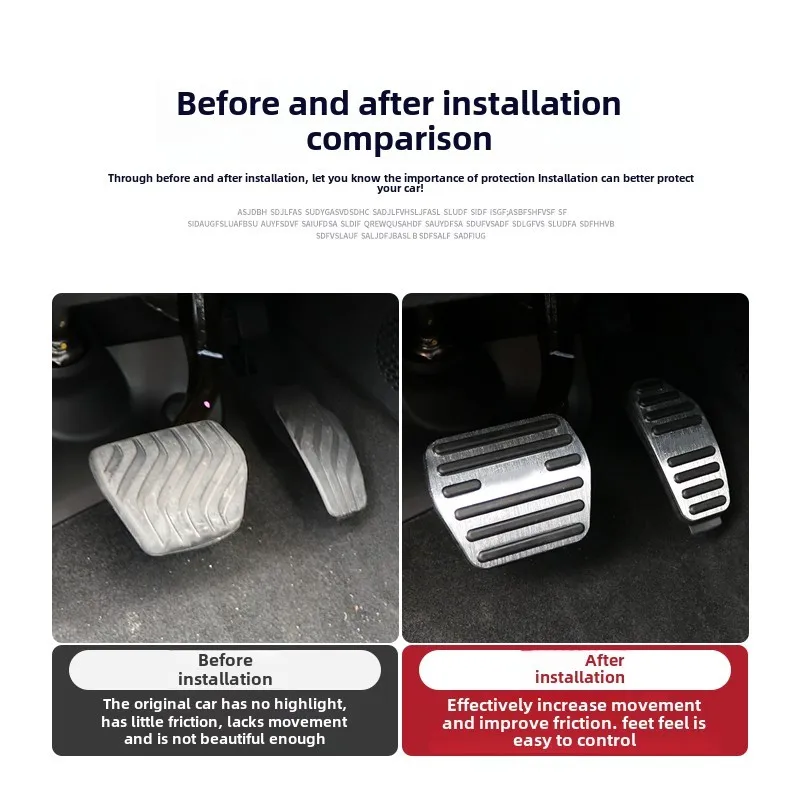 For Nissan X-Trail T32 T33 X Trail Xtrail 2014~2023 Car Accelerator Brake Fuel Foot Pedals Non Slip Pedals Cover Pad Accessories