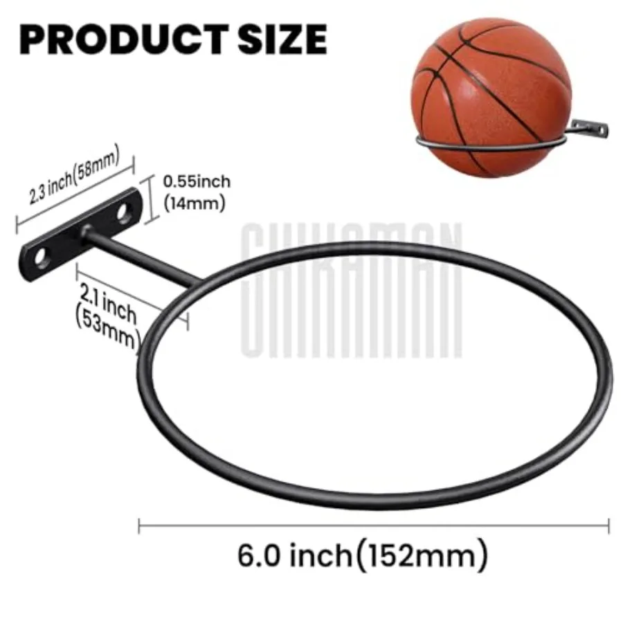 Suporte de basquete com 3 pacotes de armazenamento de bolas