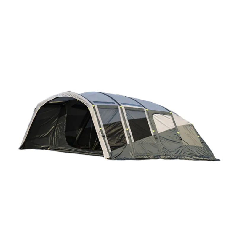 

Large Tunnel Inflatable Tent Oxford Four-Season Waterproof 3000mm Double-Layer Two Bedrooms Living Room Quick Opening Family