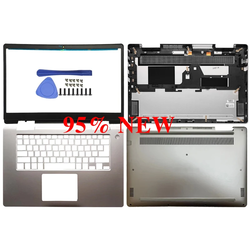 

Чехол для ноутбука, задняя крышка с ЖК-дисплеем/передняя панель/подставка для рук/нижний чехол для DELL Inspiron 15D 7000 7570 7573 7580, серебристый без сенсорного экрана 0G3CRP