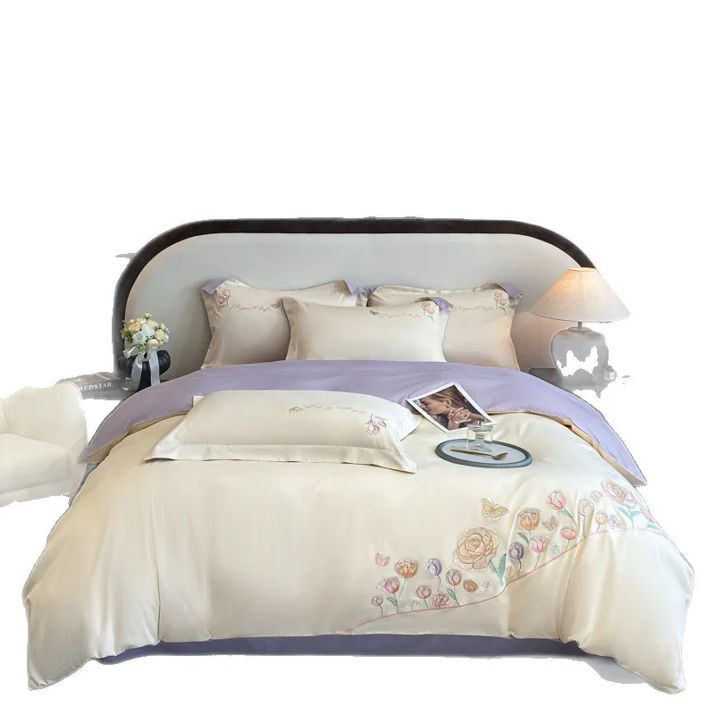 Luxury Cotton Embroidered Duvet Bedding Set 5
