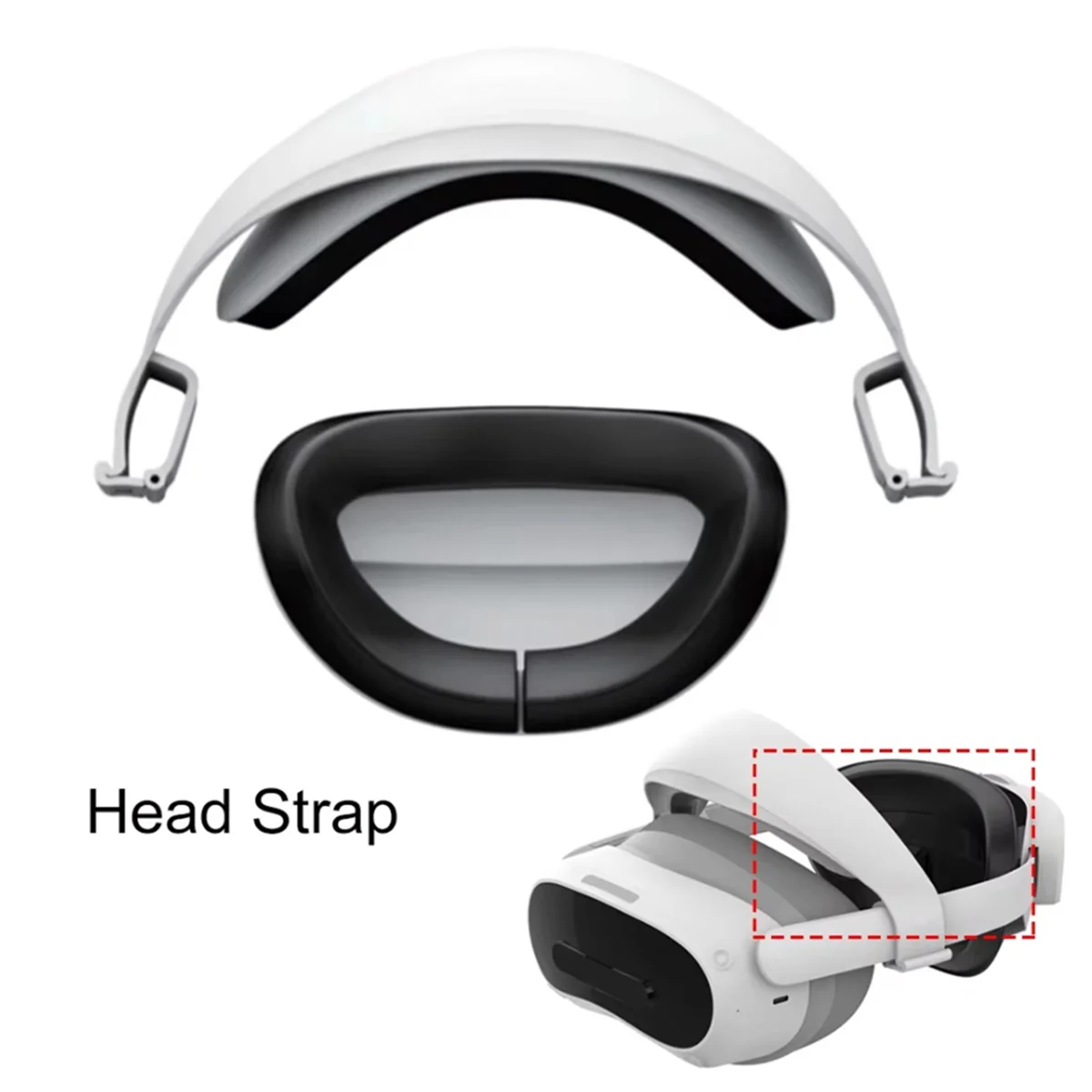 

NEW!! New Replacement 2-in-1 Head Strap for PICO 4 Ultra Headrest Cushion Forehead Support for PICO4 Ultra VR Accessories