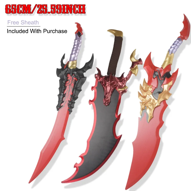 Nowy Model 2025 Gorąca Gra Mobilna Solo Przebranie Broń Bambusowa Drewniany Miecz Rekwizyty Cosplay Miecze Nie Ostre Prezent na Boże Narodzenie