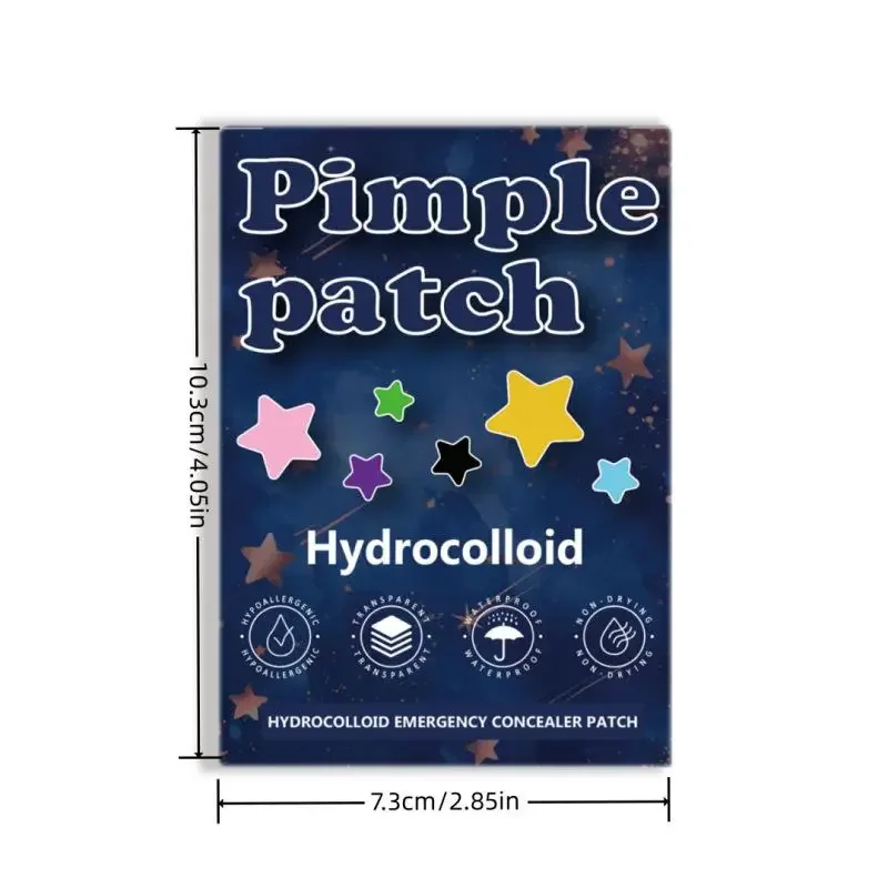 1400 unidades/pacote hidrocolóide estrela acne adesivo, adesivo de acne suave e não irritante, cobre falhas de acne, à prova dwaterproof água e respirável