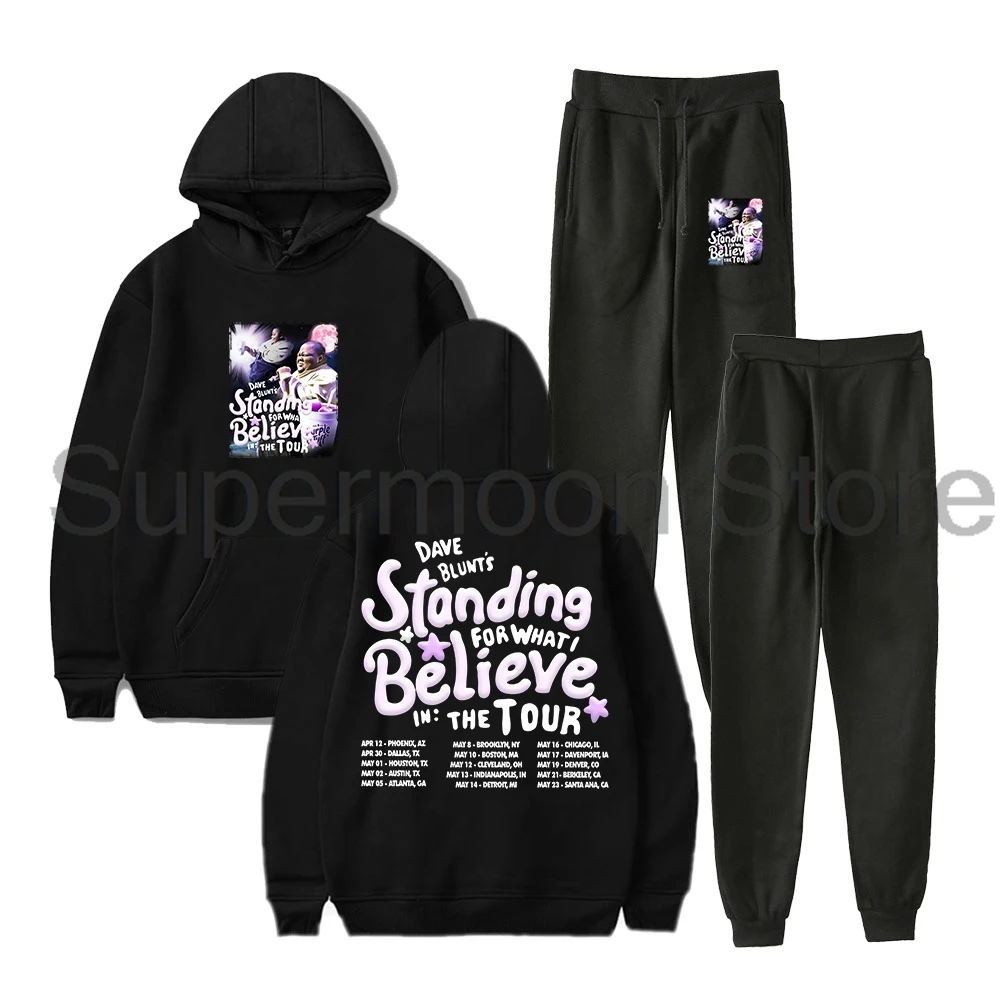 

Dave Blunts Standing For What I Believe In Tour Толстовки Брюки для бега Комплекты из двух предметов Толстовки + спортивные штаны Женский и мужской комплект